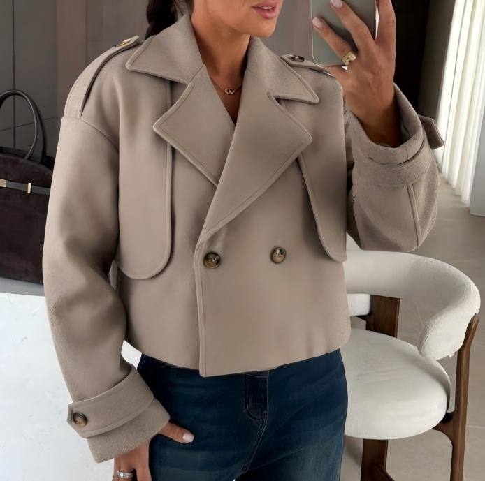 Wholesaler ESTEE - LINED JACKET ENGLISH STYLE WITH GOLD BUTTONS