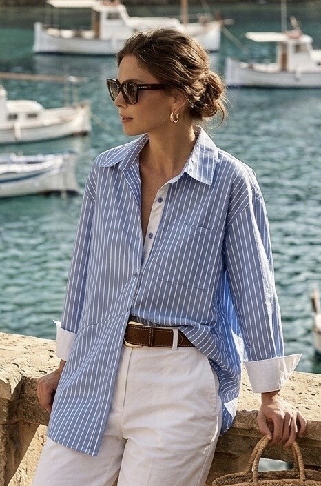Grossiste Esther.H Paris - Chemise rayé en coton