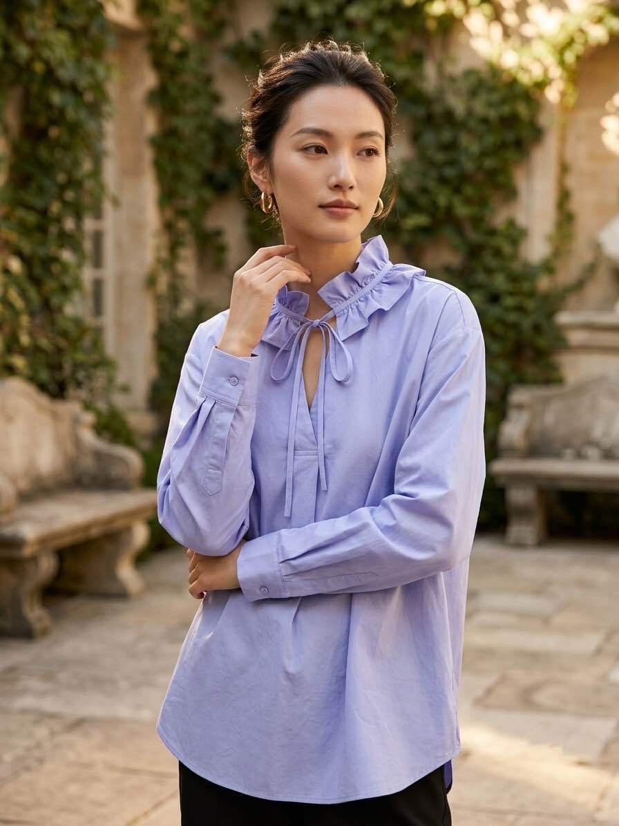 Grossiste Esther.H Paris - Chemise avec détails et col détachable