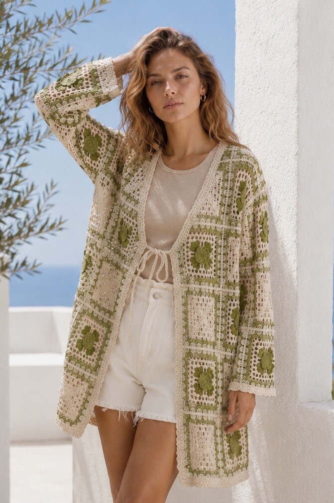 Grossiste Esther.H Paris - Gilet en crochet