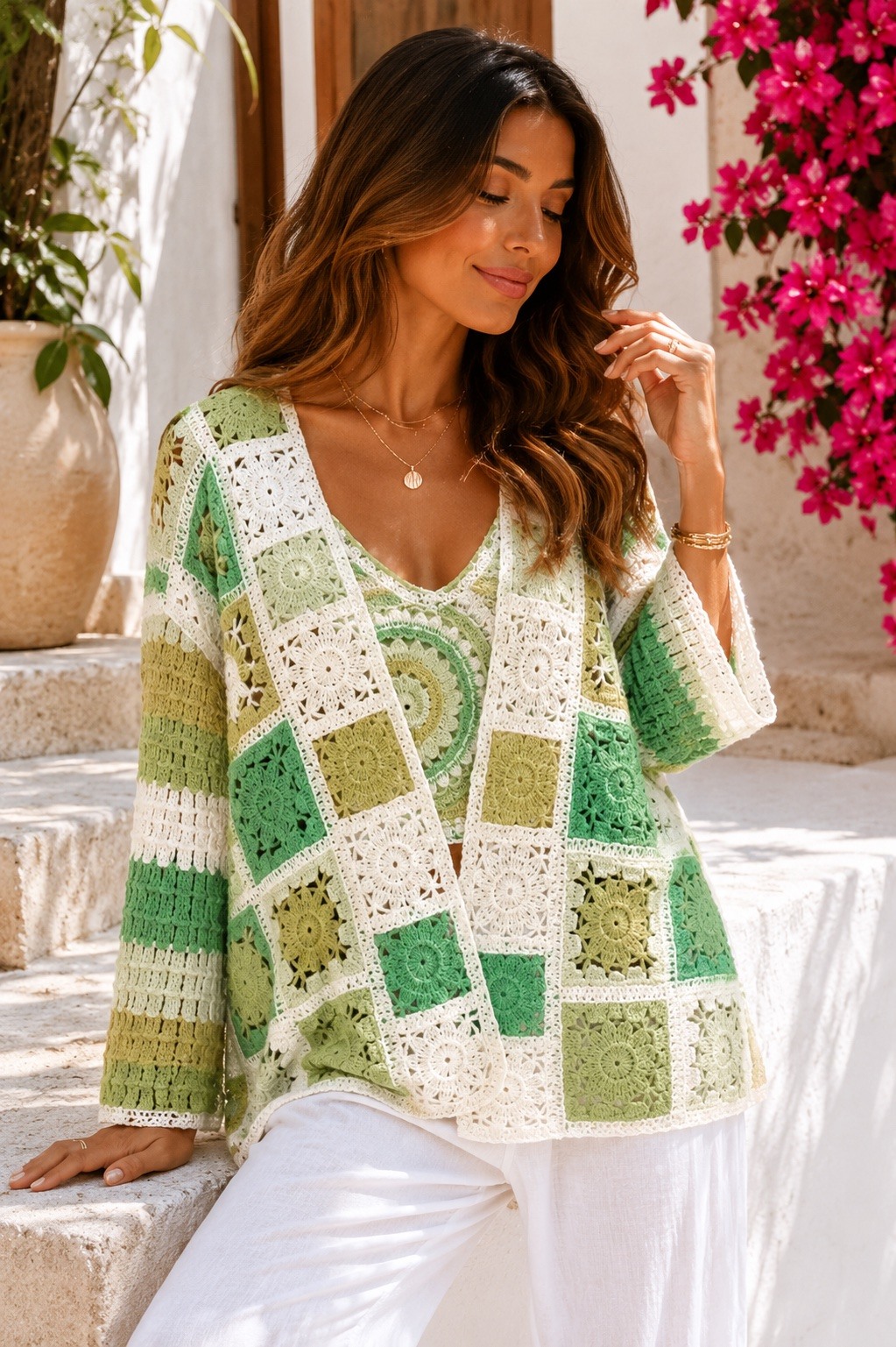 Grossiste Esther.H Paris - Gilet en crochet