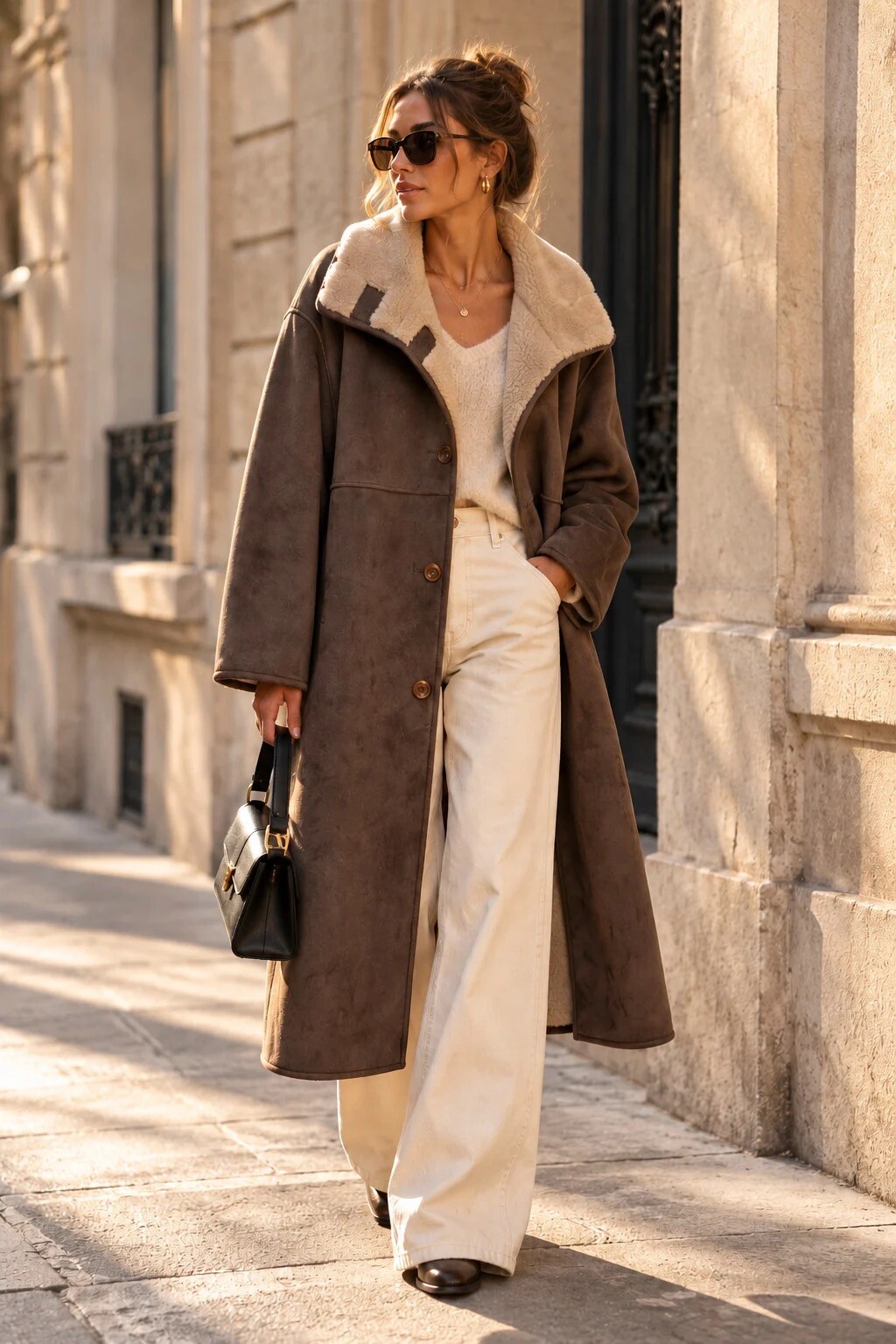 Mayorista Esther.H Paris - Abrigo Largo Reversible 2 en 1
