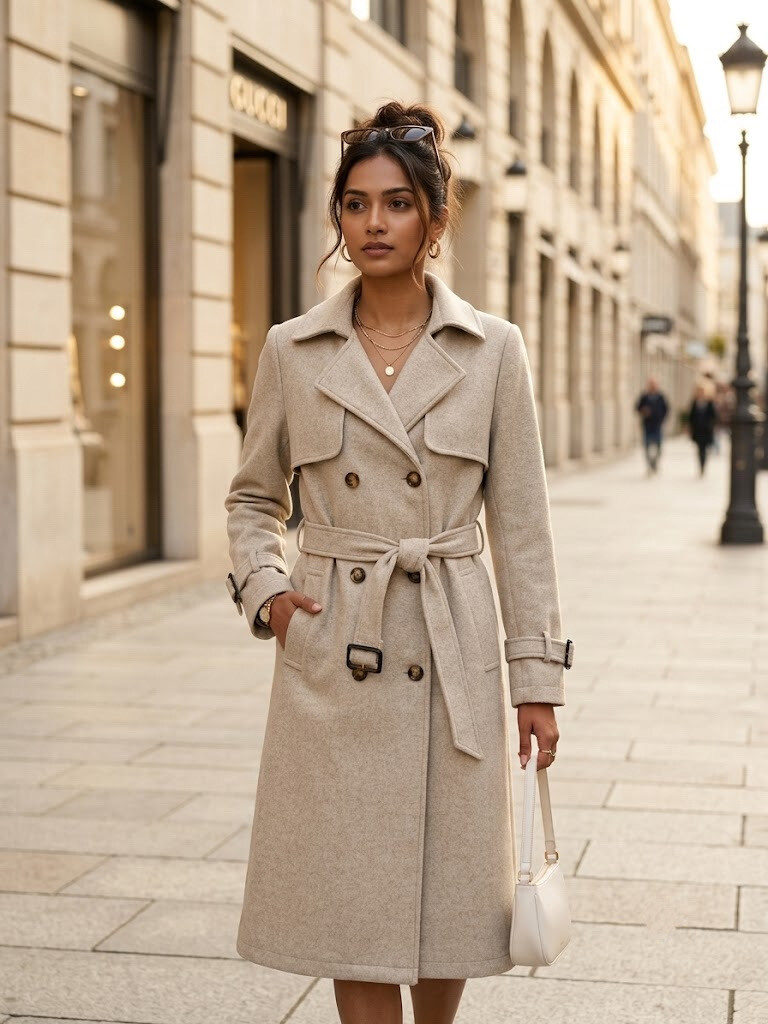 Großhändler Esther.H Paris - Trenchcoat aus Wollmischung