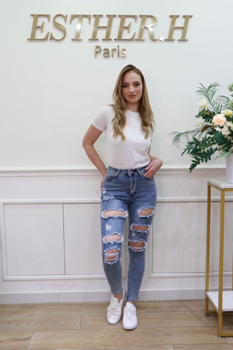 Grossista Esther.H Paris - Pantaloni Strappati