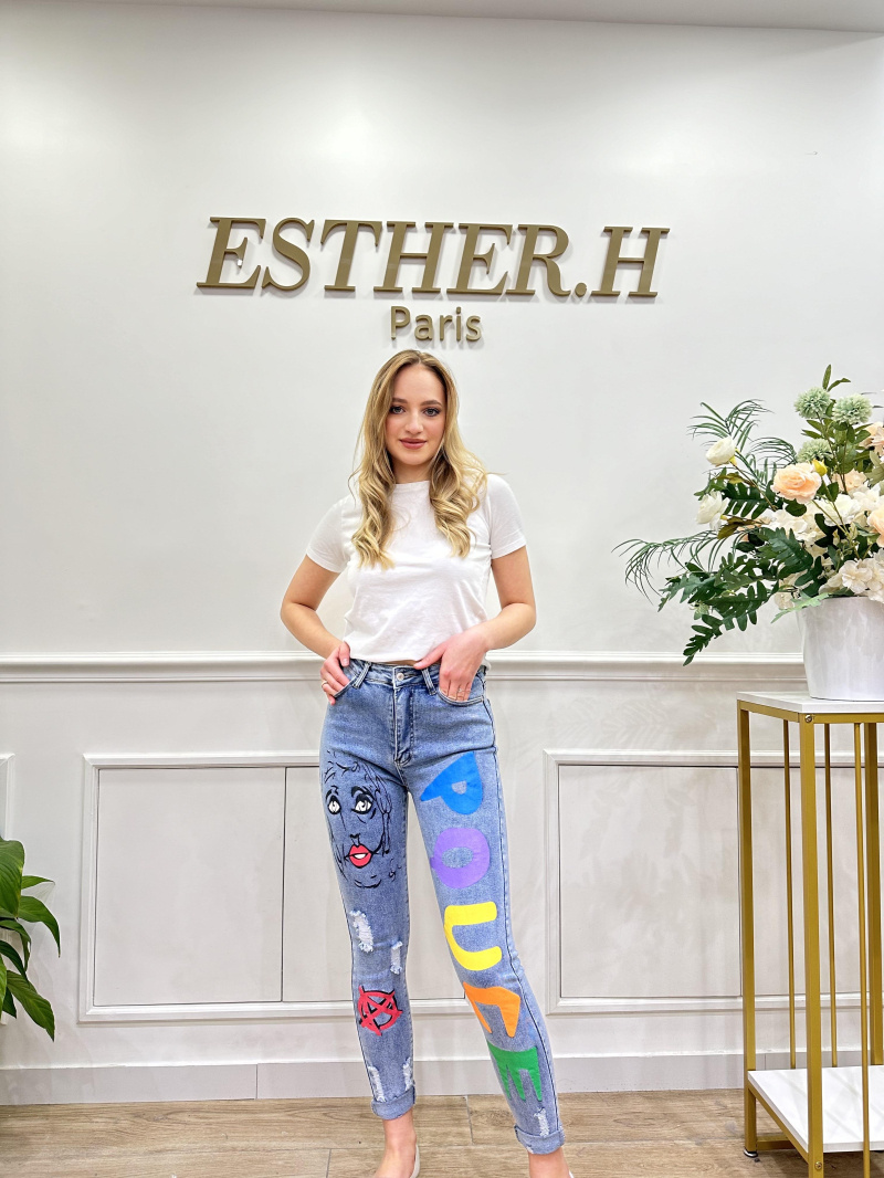 Grossista Esther.H Paris - pantaloni strappati