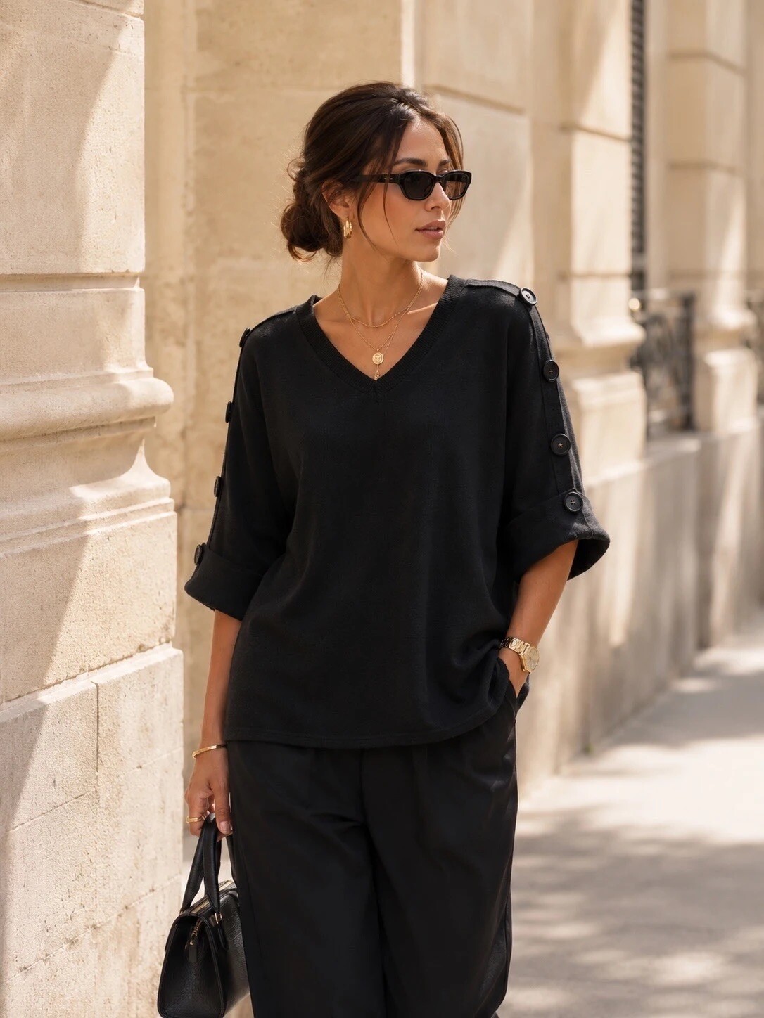Wholesaler Esther.H Paris - Half-sleeve sweater
