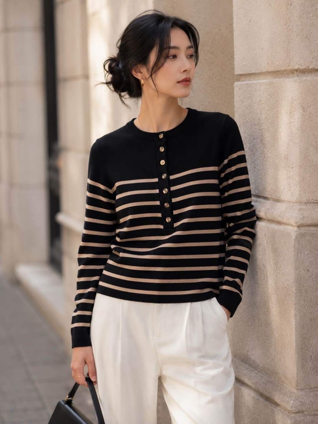 Grossiste Esther.H Paris - Pull marinière