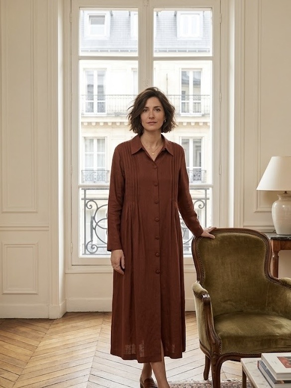 Wholesaler Esther.H Paris - Long shirt dress with details