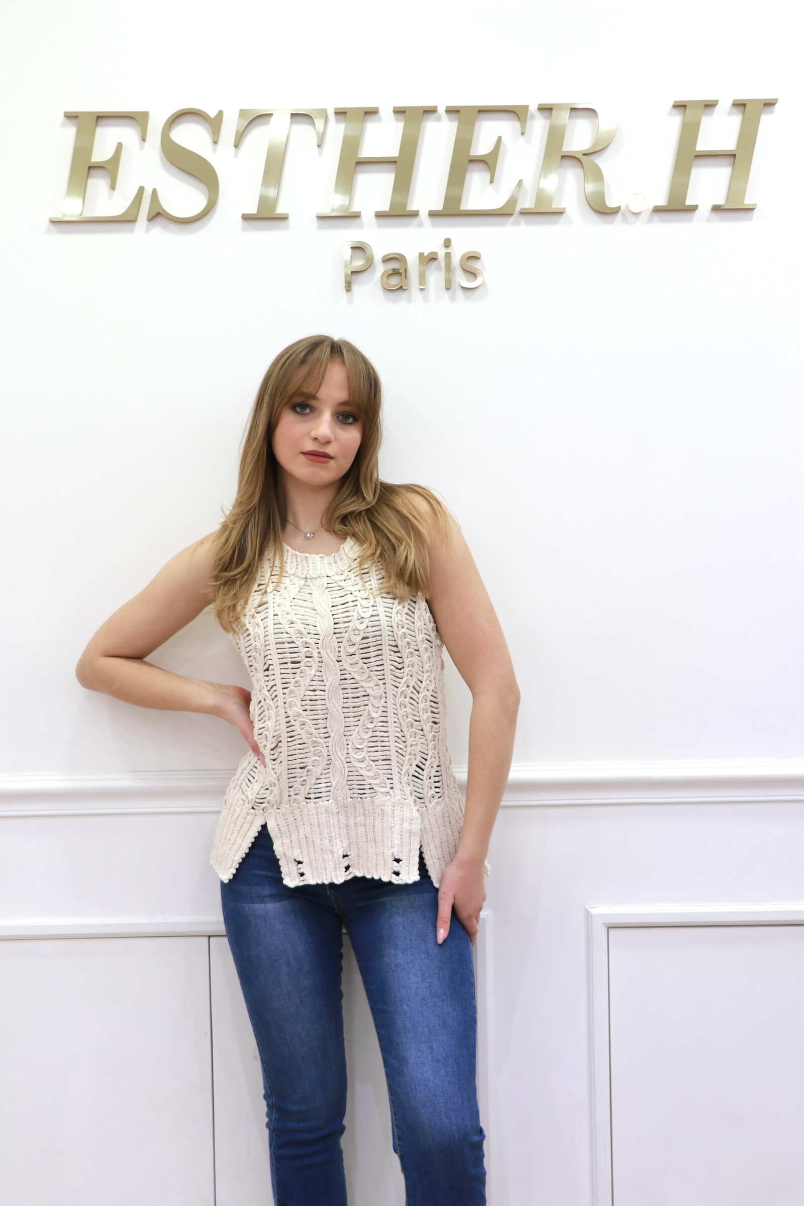 Grossista Esther.H Paris - Top in maglia all'uncinetto
