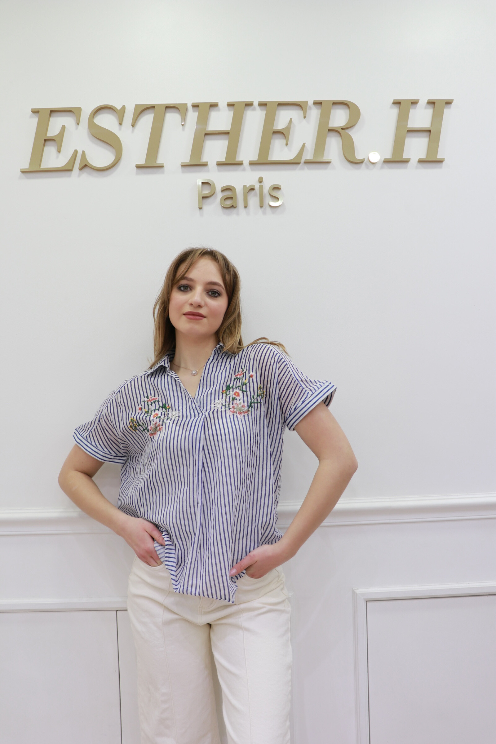 Grossista Esther.H Paris - Camicia a righe