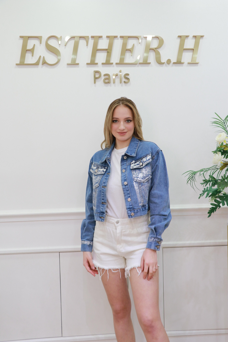 Grossista Esther.H Paris - Giacca di jeans corta