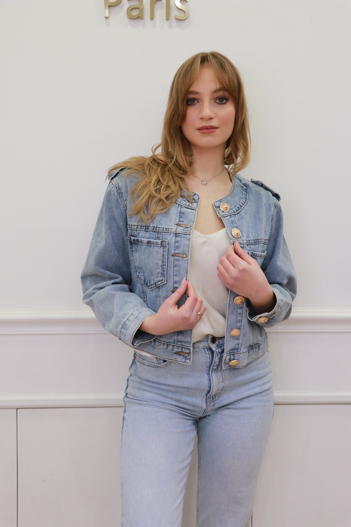 Grossiste Esther.H Paris - Veste jean courte