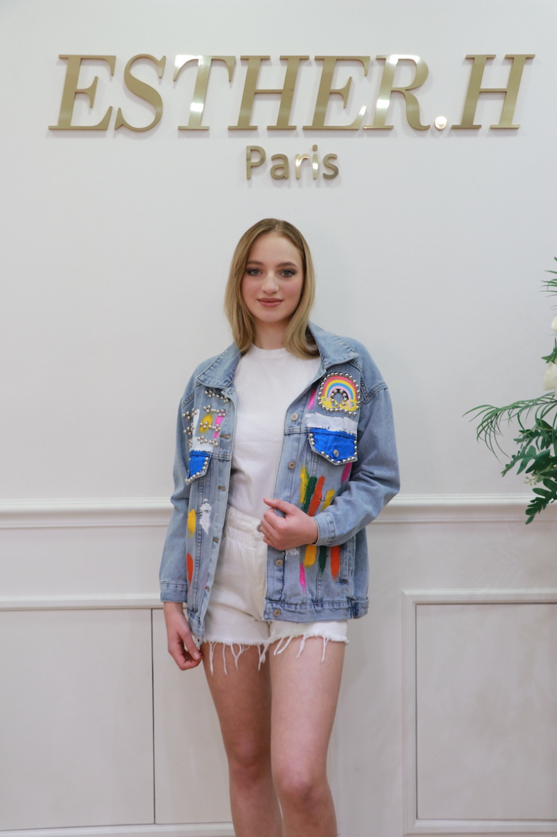 Grossiste Esther.H Paris - Veste jean fantaisie