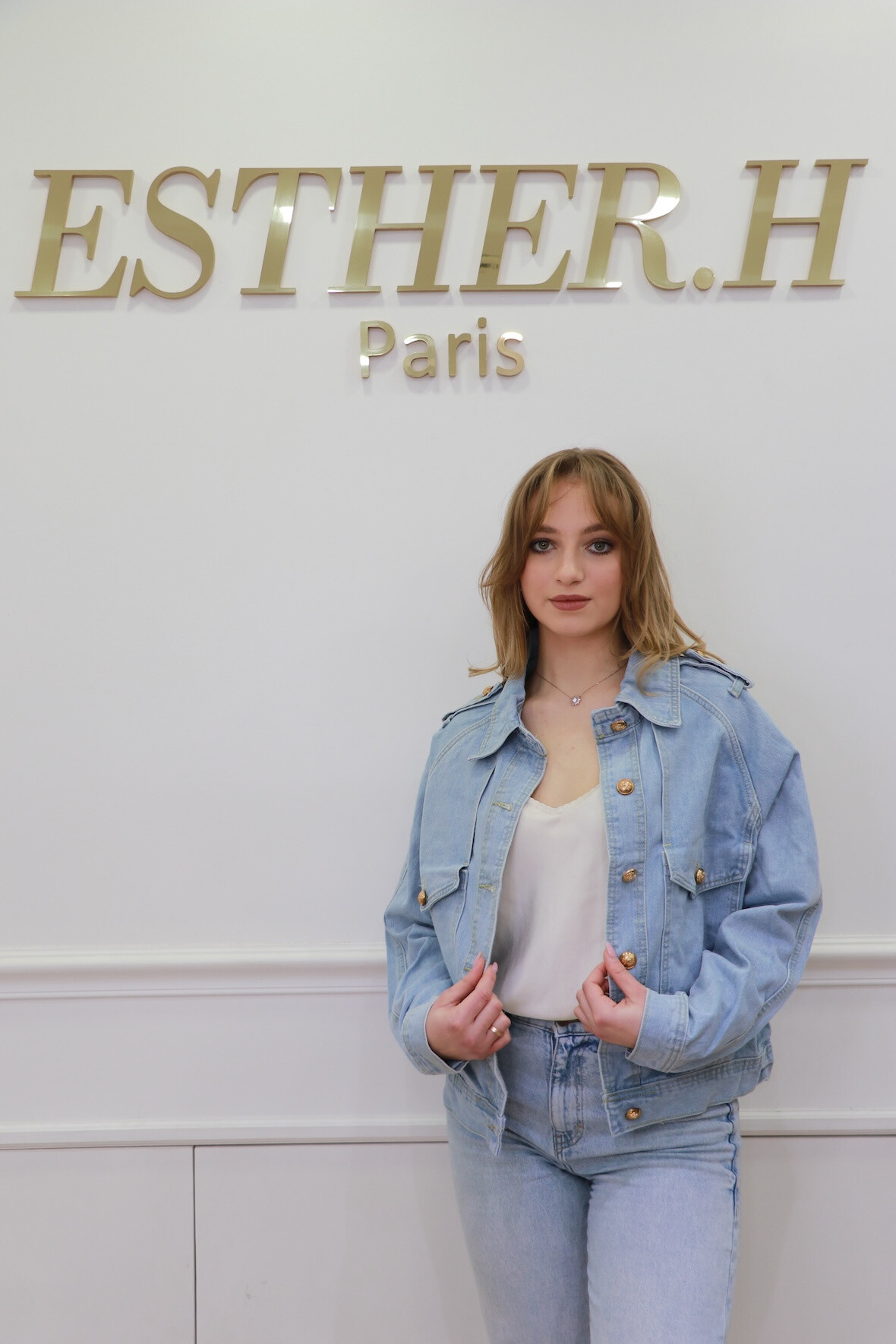 Wholesaler Esther.H Paris - Oversized denim jacket