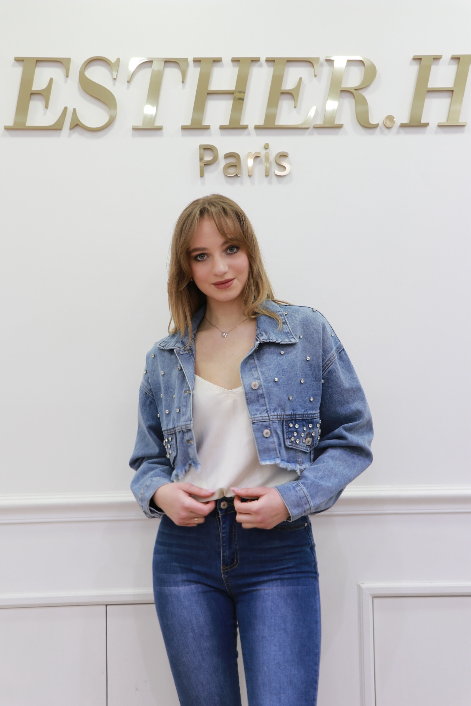 Grossiste Esther.H Paris - Veste en jean courte