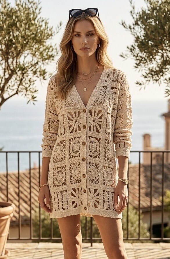 Großhändler Esther.H Paris - Gehäkelte Boho-Weste