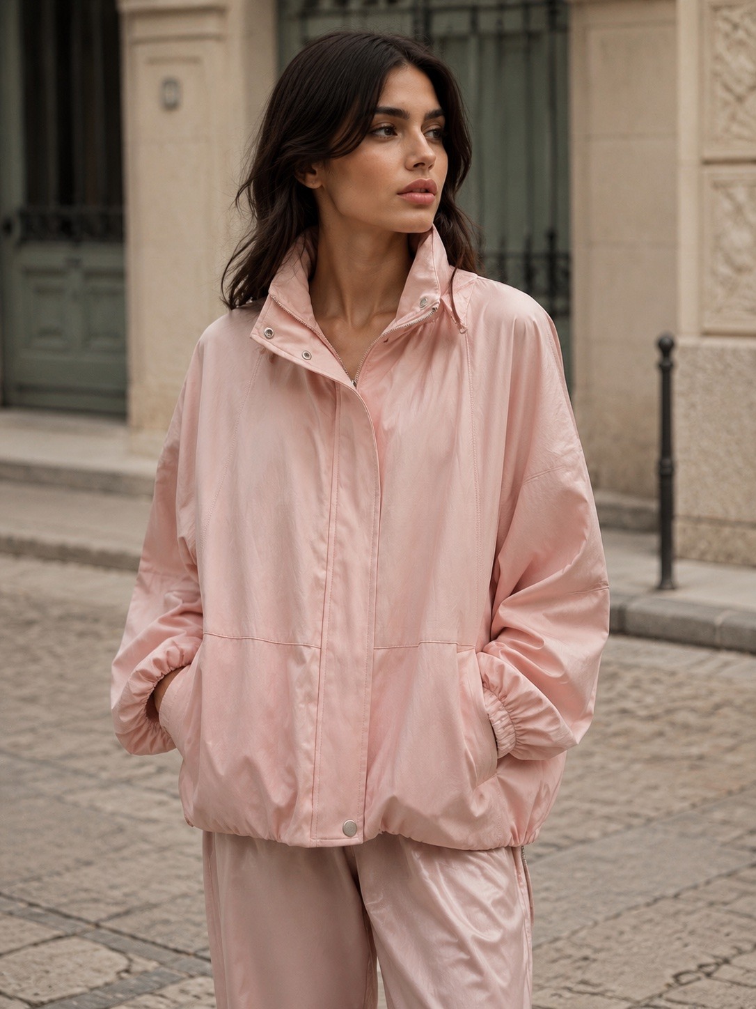 Grossiste Esther.H Paris - Veste en similicuir oversized