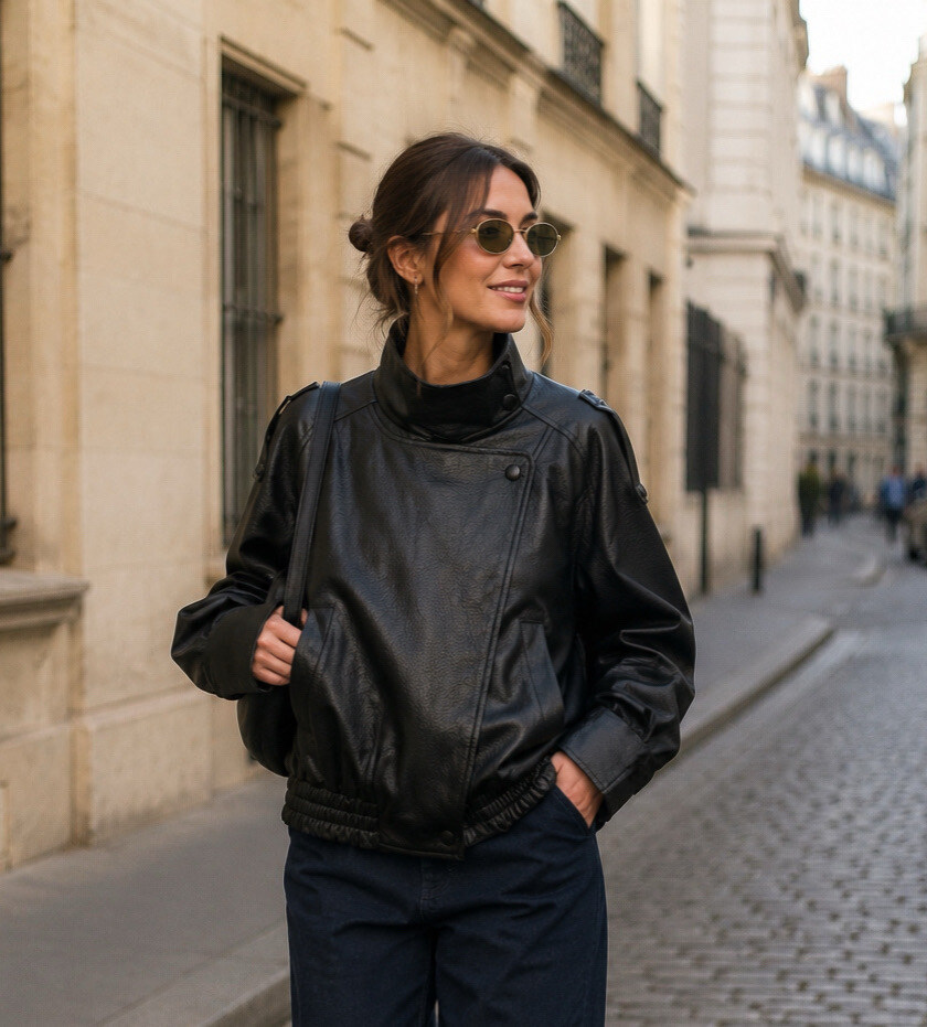 Grossiste Esther.H Paris - Veste en similicuir