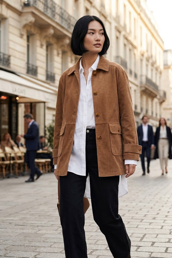 Grossiste Esther.H Paris - Veste en Suédine