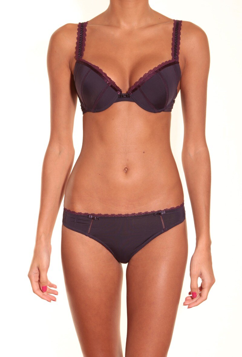 Mayorista ESTHER QUEEN - Conjunto de sujetador acolchado + boxeador azul