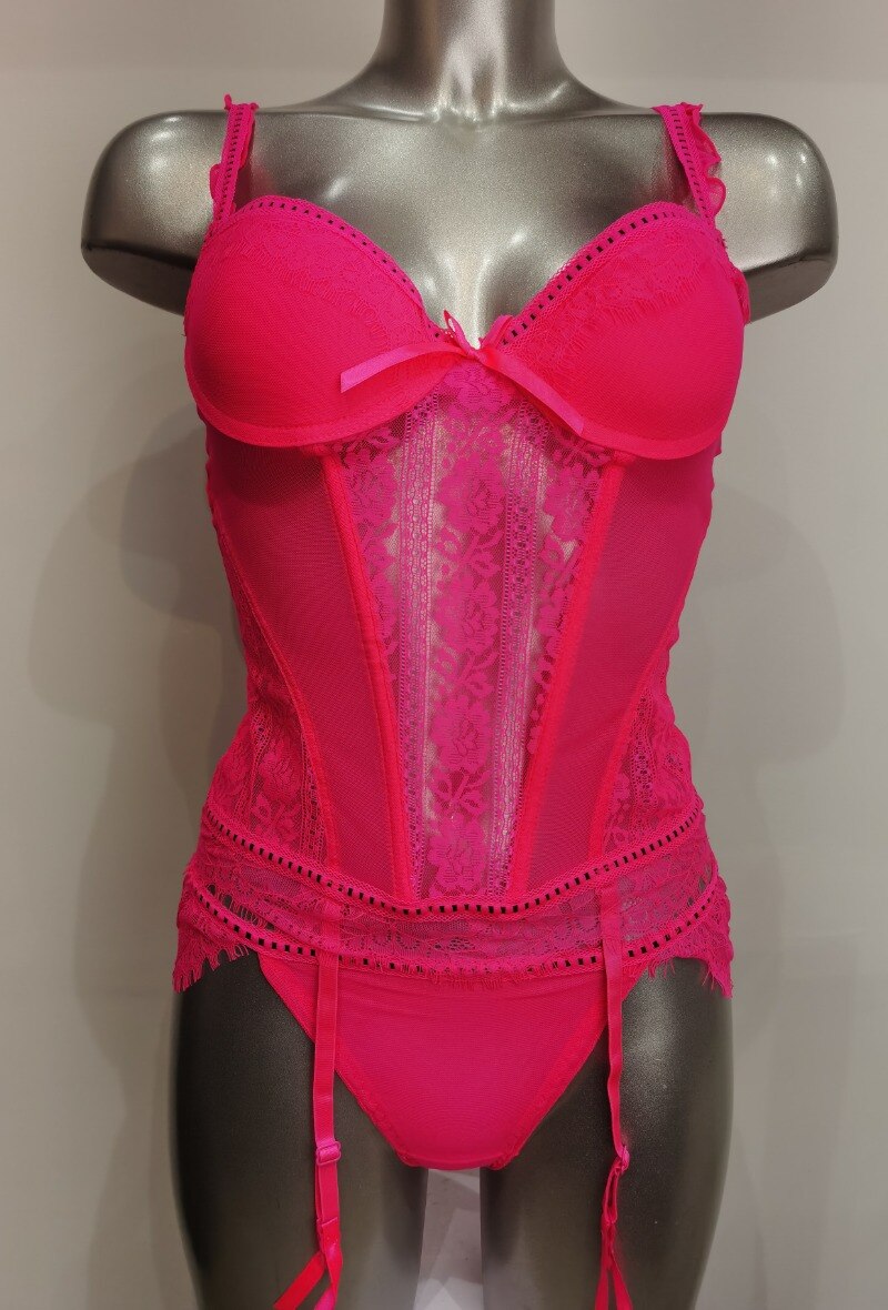 Grossiste ESTHER QUEEN - Ensemble Guepière+string