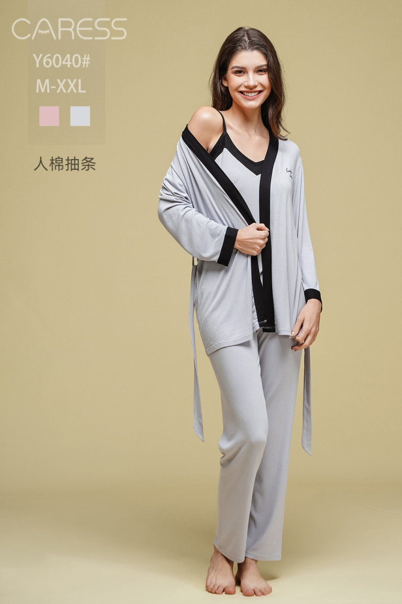 Wholesaler ESTHER QUEEN - PYJAMA VISCOSE 3PCS
