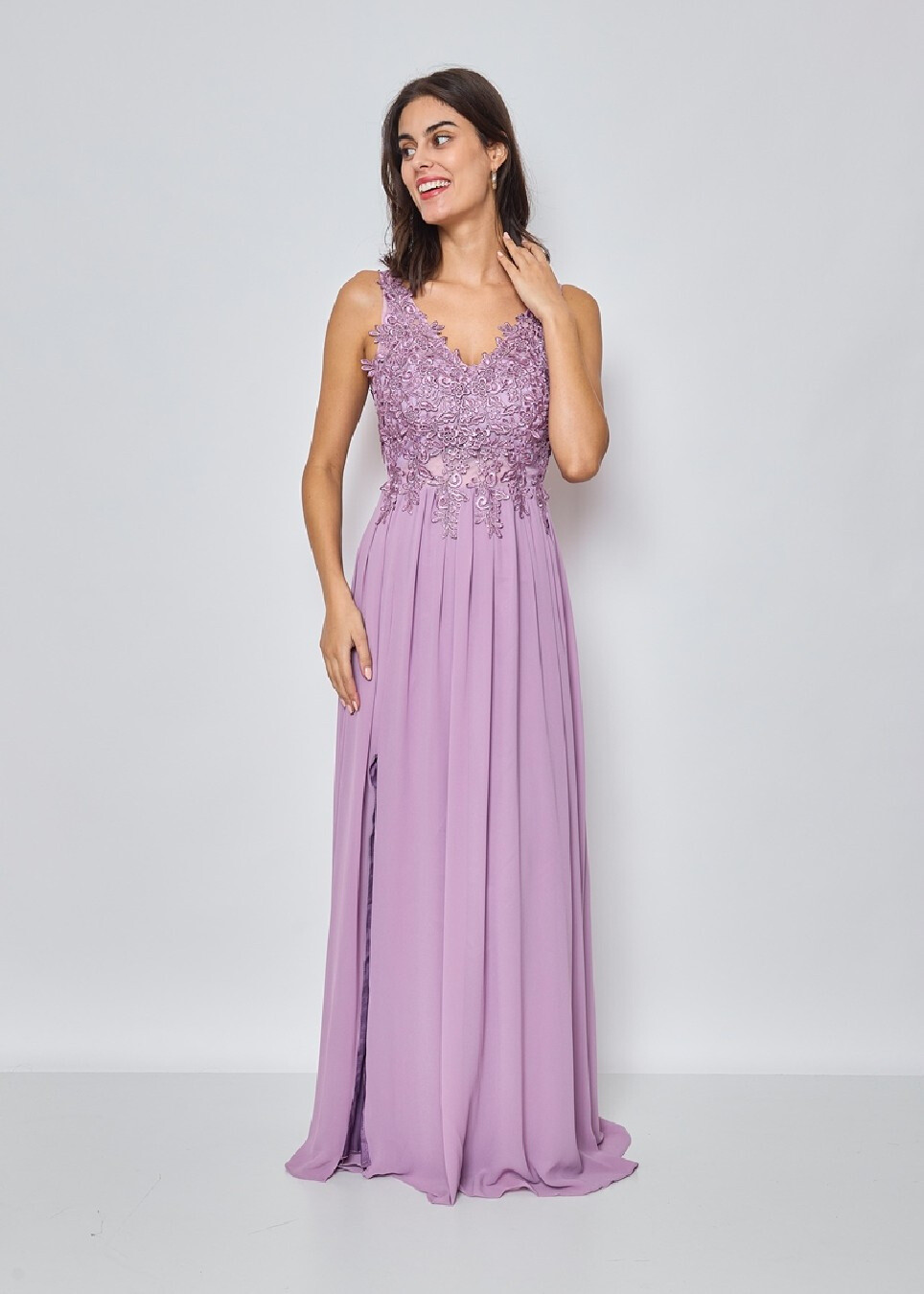 Grossiste Eva & Lola - Robe longue broderies florales