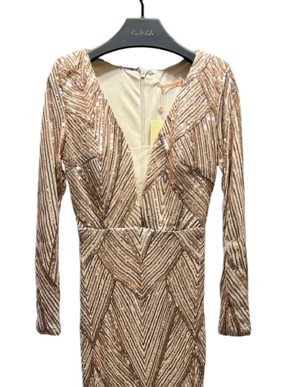 Wholesaler Eva & Lola - Maxi-length sequin dress