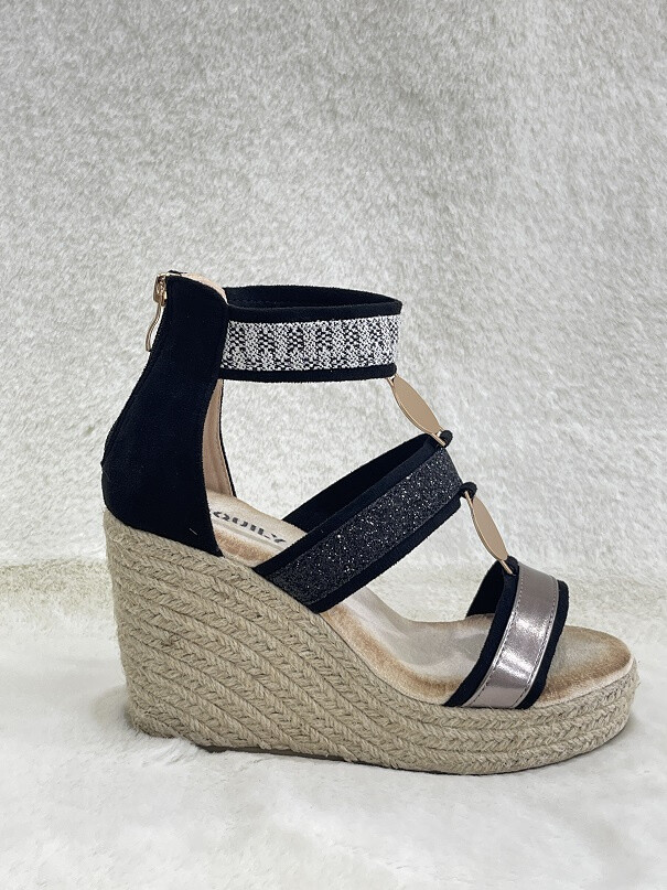 Grossiste Exquily - Sandales Espadrilles compensées