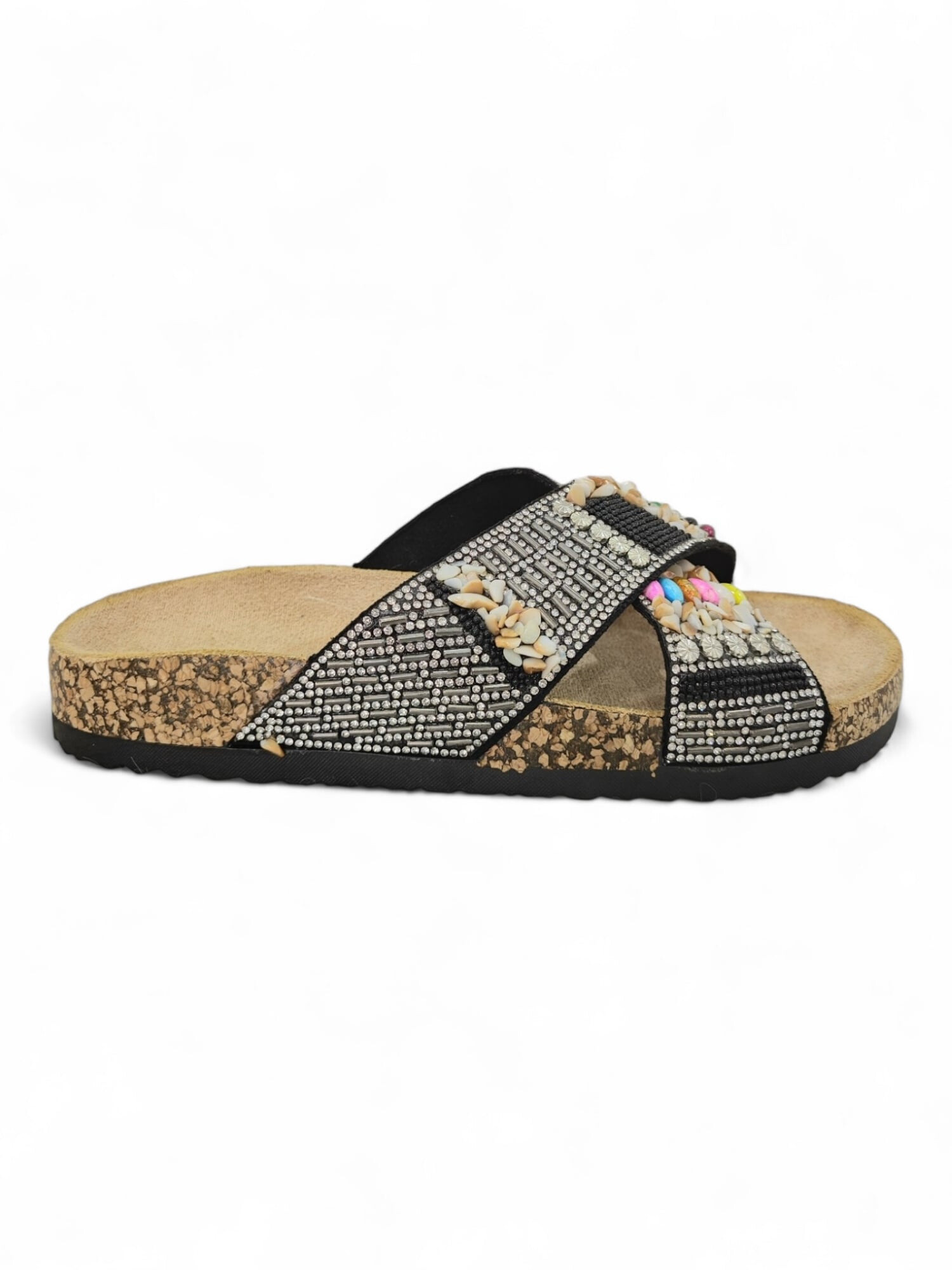 Wholesaler Exquily - Sandals with costume jewelry