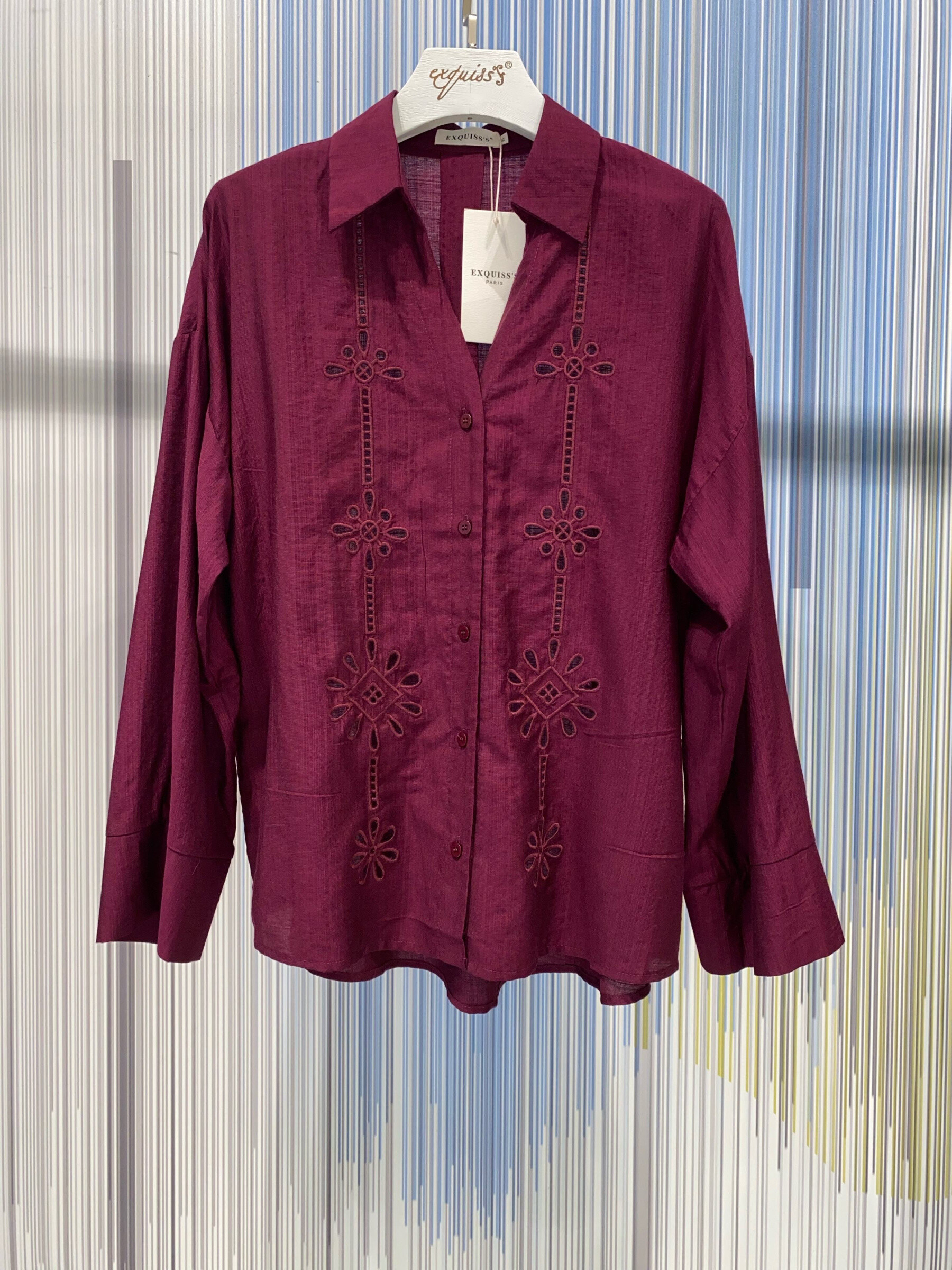 Großhändler Exquiss's - Stilvolle bestickte Bluse