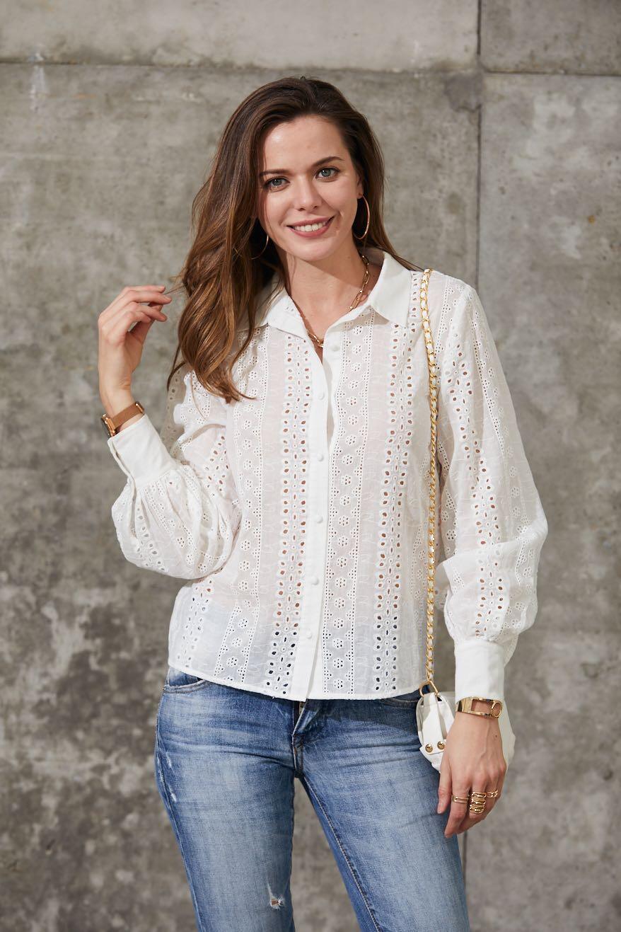 Großhändler Exquiss's - Elegante Spitzenbluse