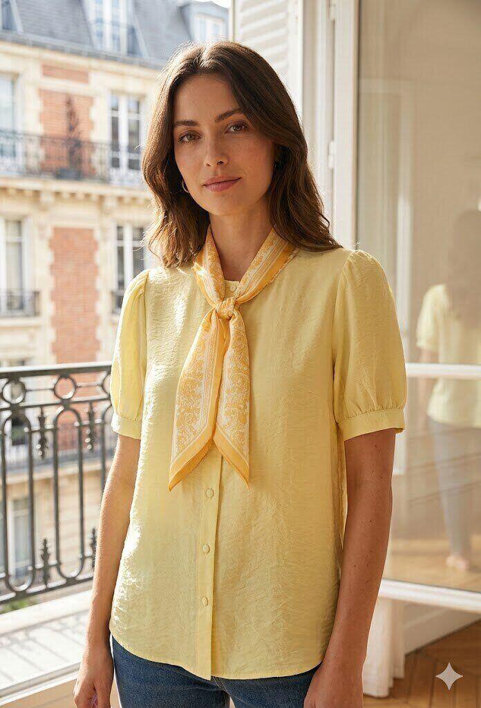 Grossista Exquiss's - Blusa elegante con sciarpa