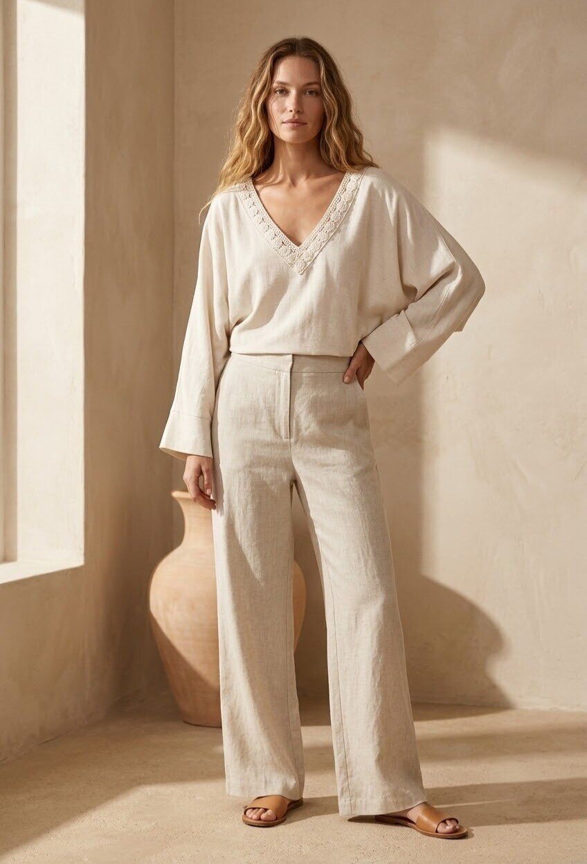 Wholesaler Exquiss's - Flowy long-sleeve tunic