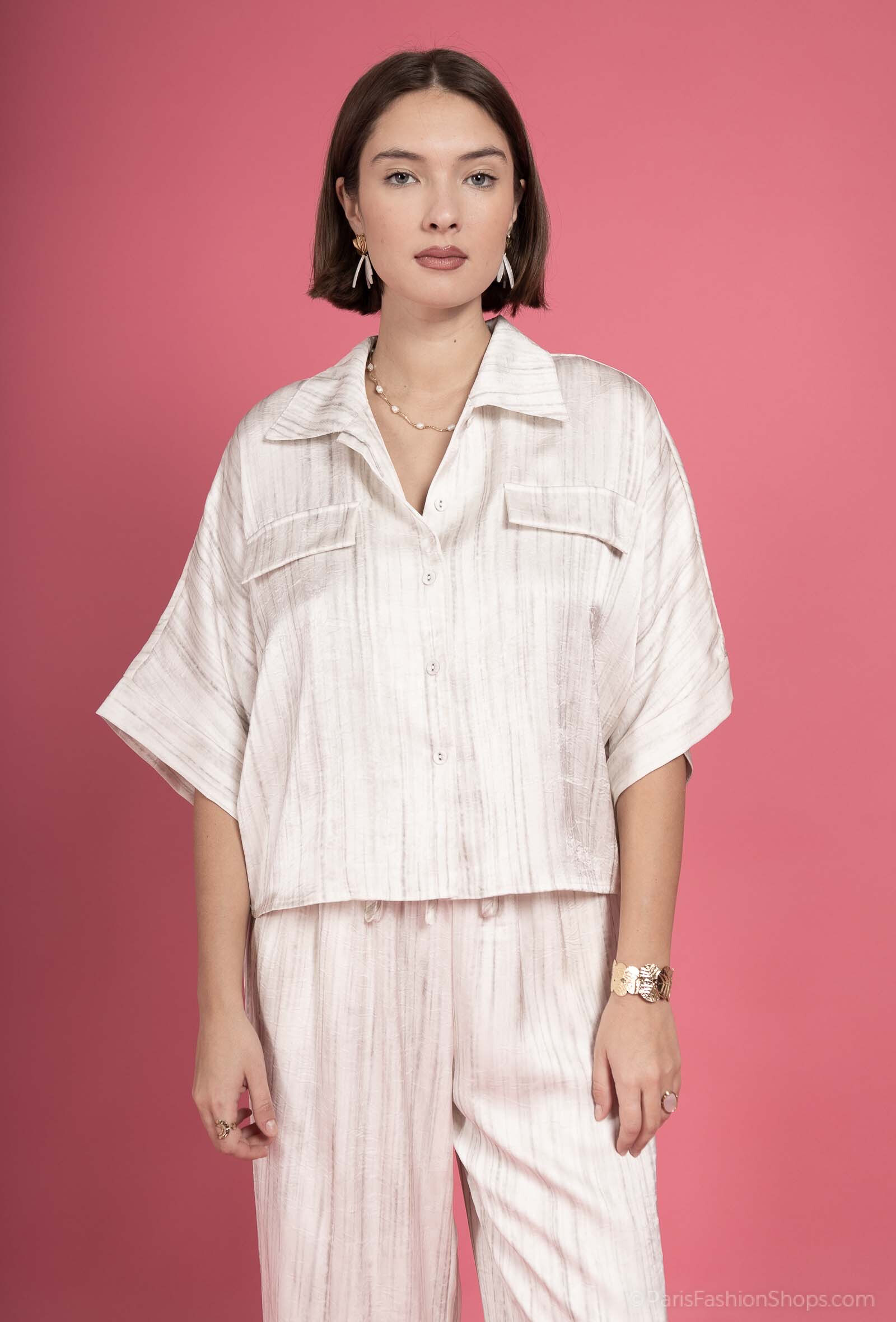 Grossiste Exquiss's - Chemise fluide à rayures - Exquiss's