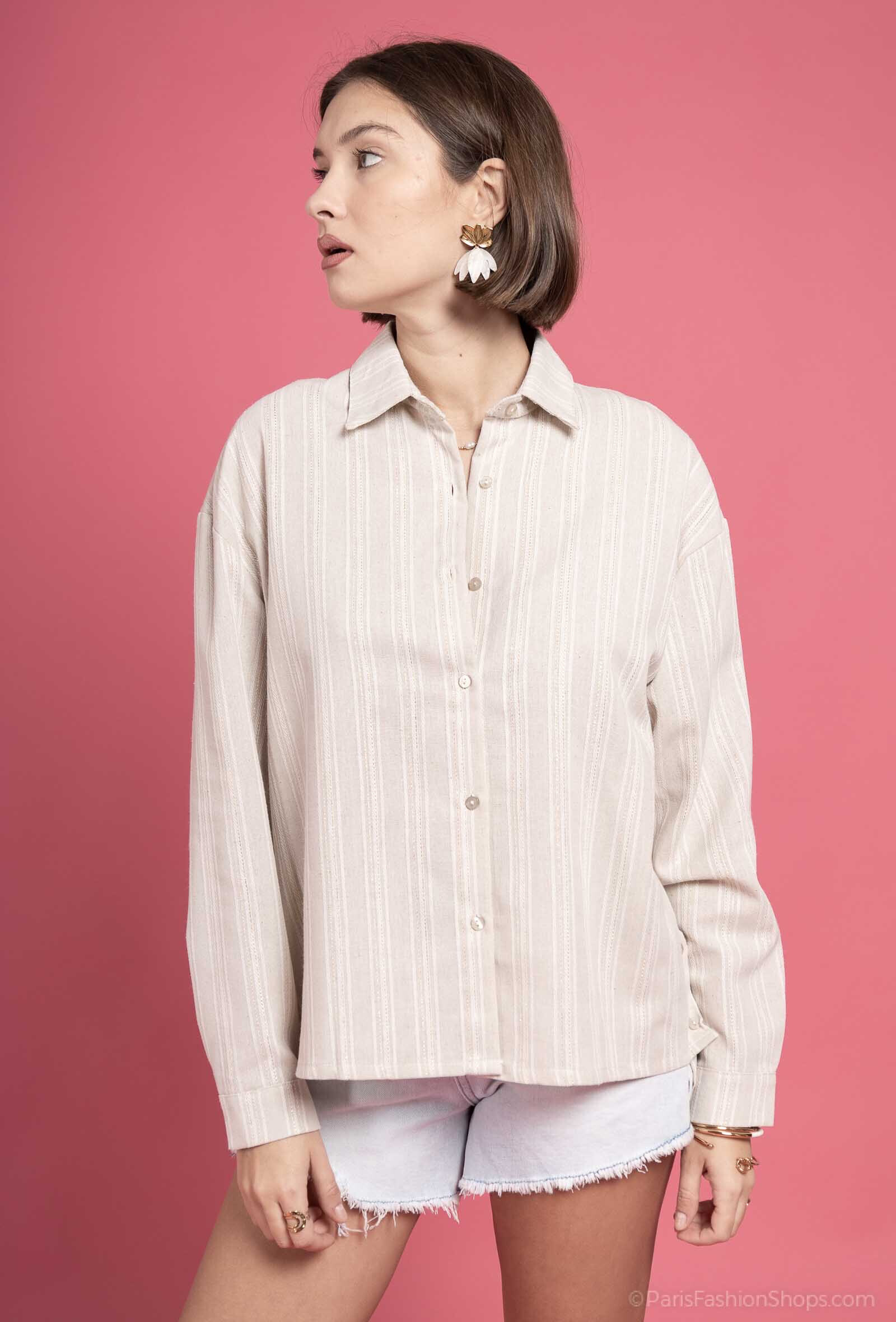 Wholesaler Exquiss's - Women's striped shirt - Exquissions