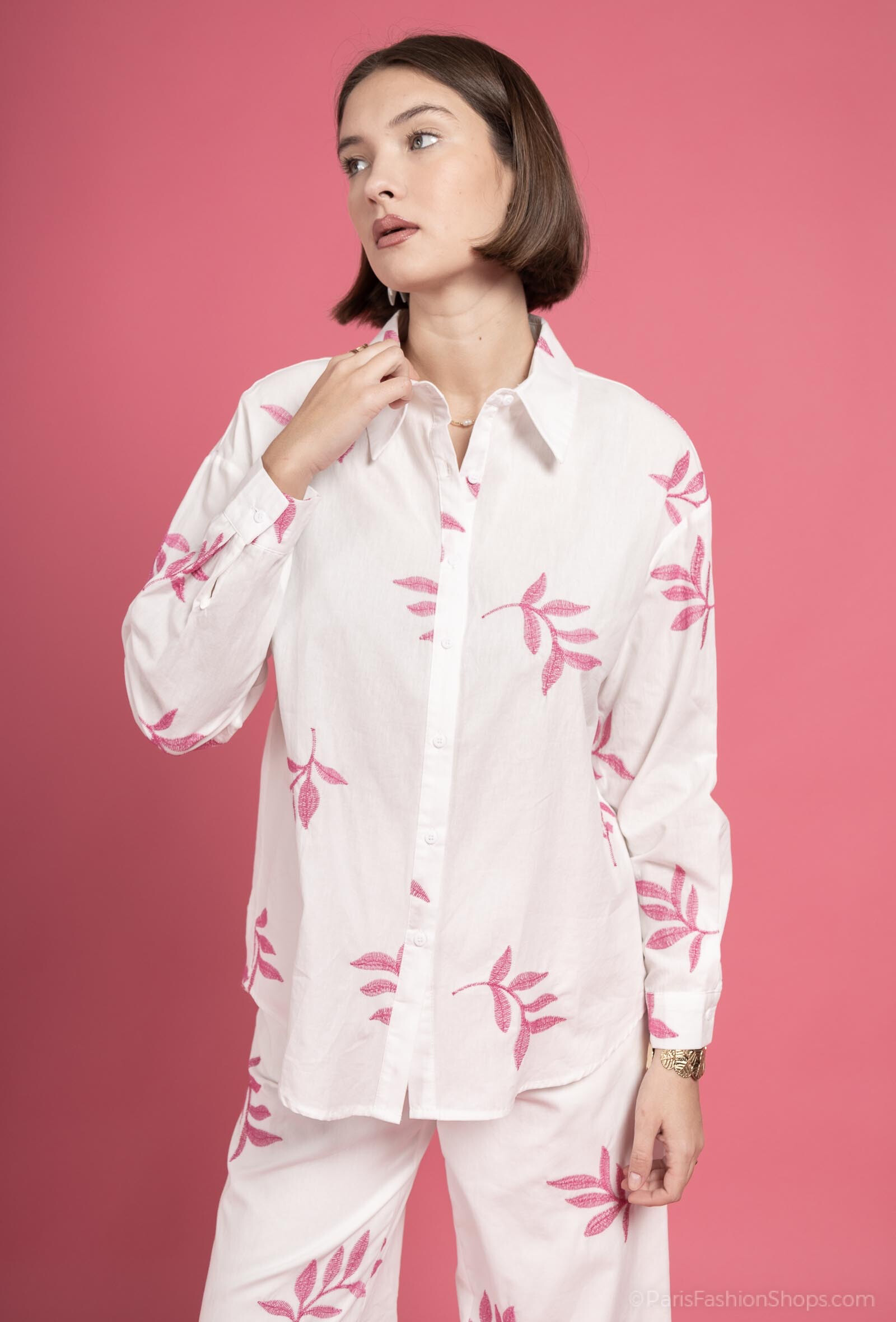 Mayorista Exquiss's - Elegante blusa de impresión - exquisitos