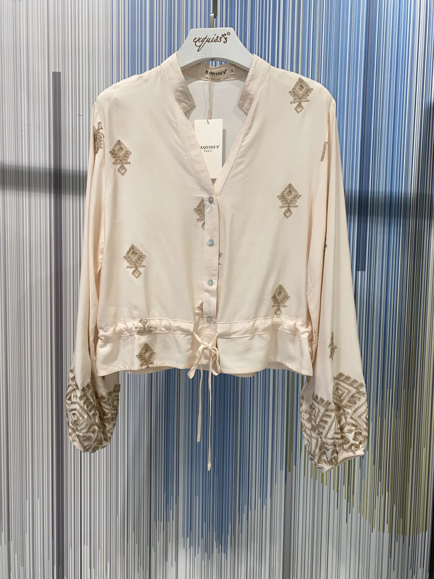Grossiste Exquiss's - Blouse chic avec broderies