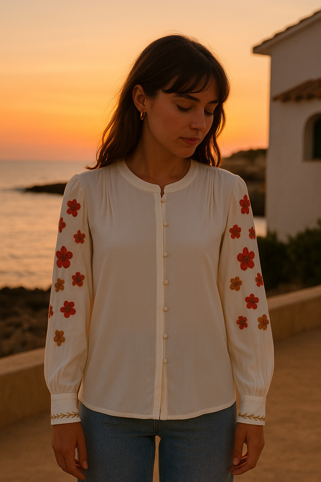 Grossiste Exquiss's - Blouse Femme avec Broderie