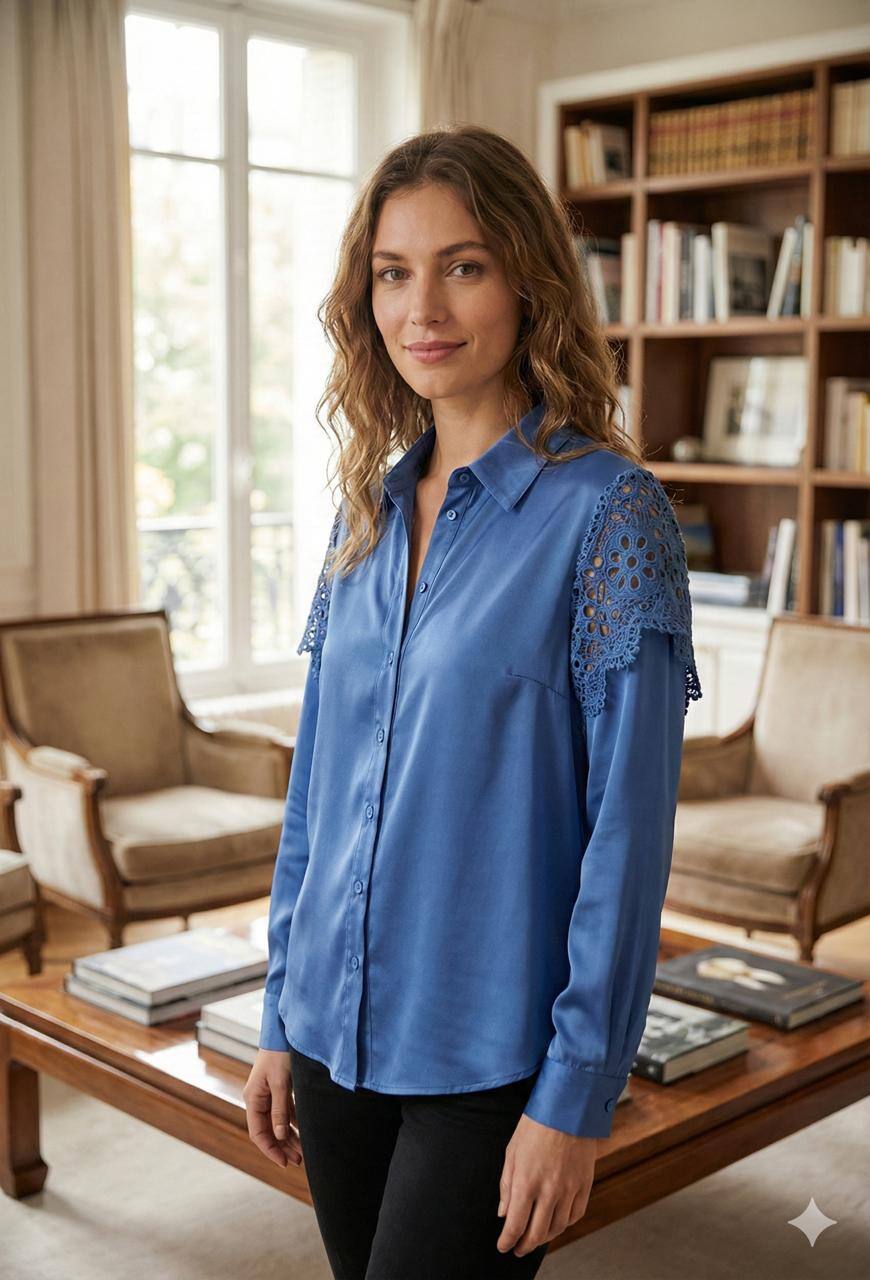 Grossiste Exquiss's - Chemise élégante à manches longues