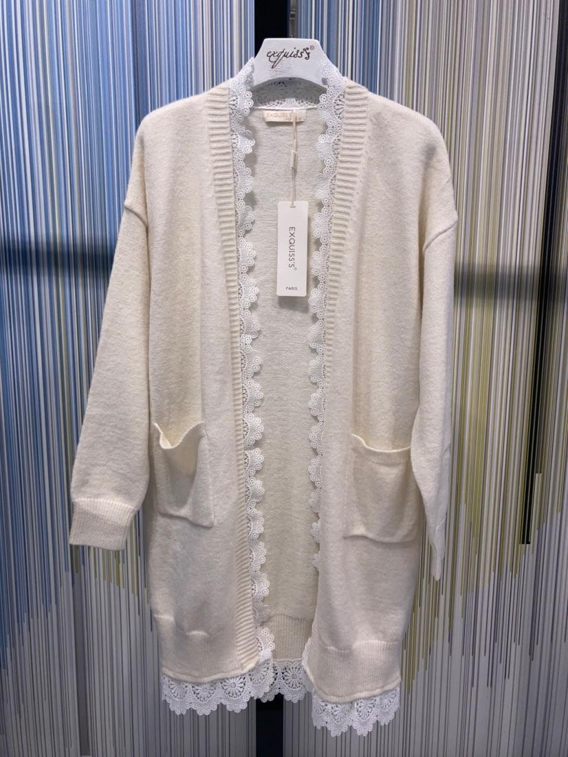 Grossista Exquiss's - Cardigan lungo in pizzo