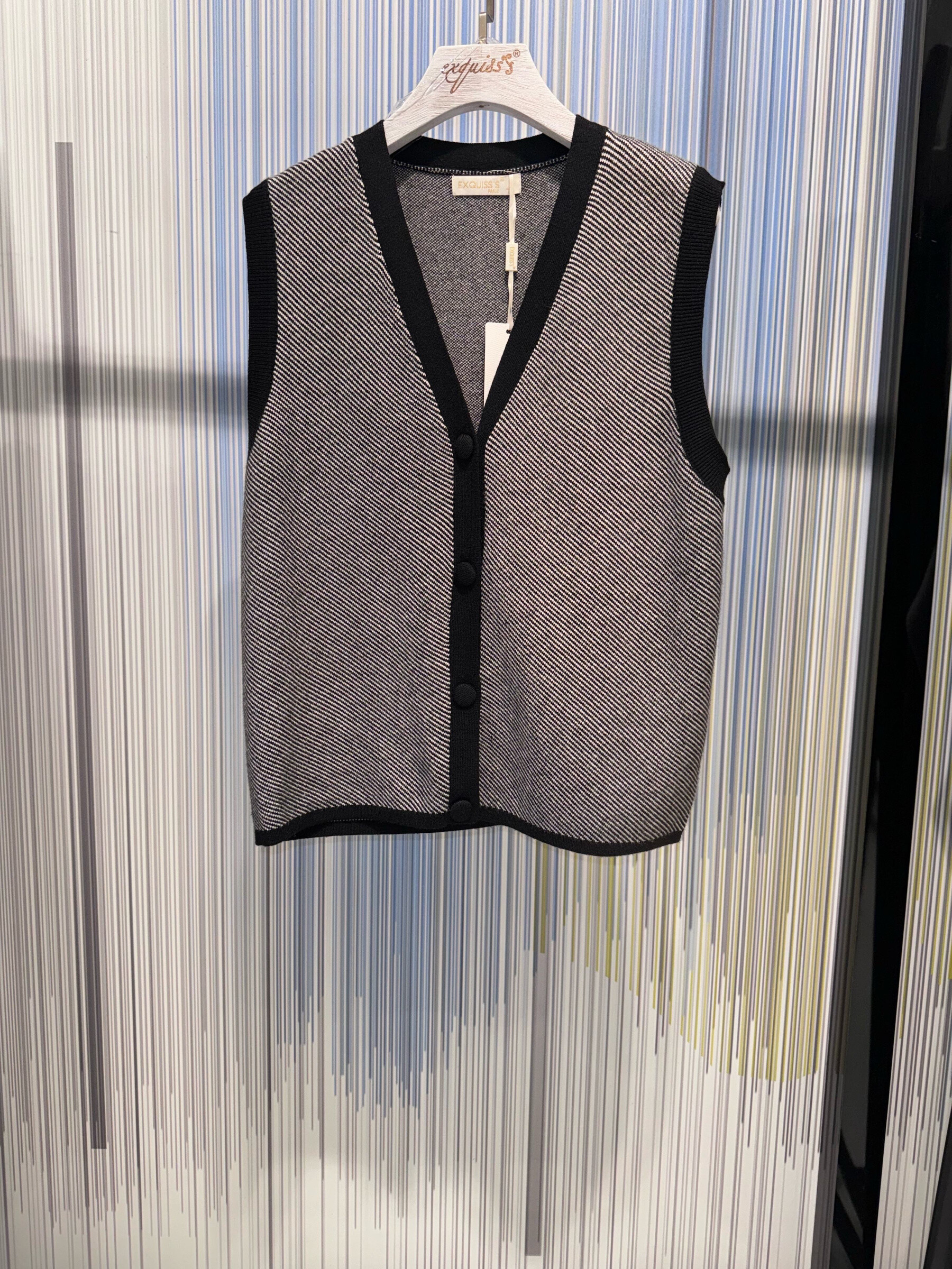 Grossista Exquiss's - Gilet senza maniche, minimalista e strutturato