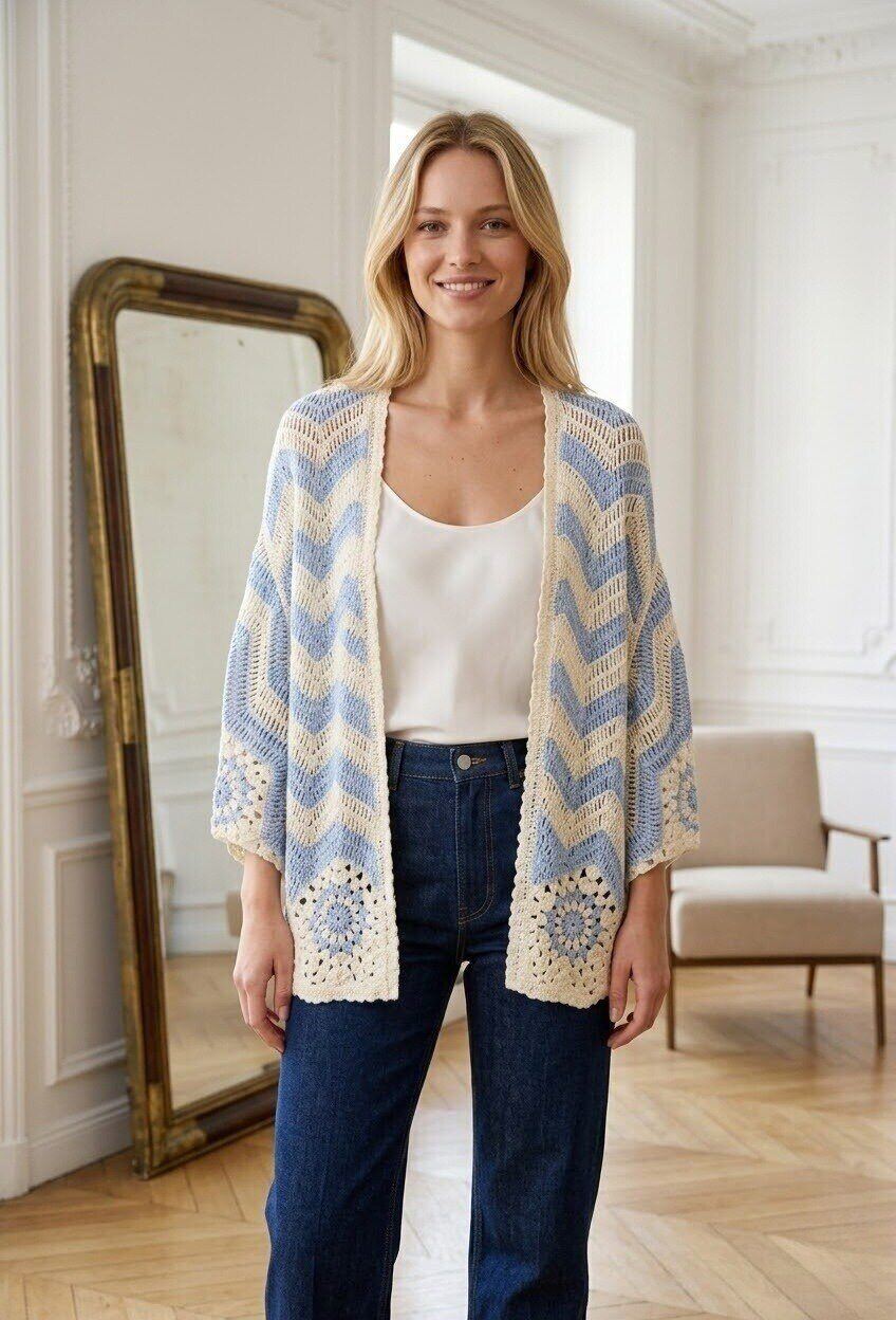 Großhändler Exquiss's - Elegante Häkel-Cardigan