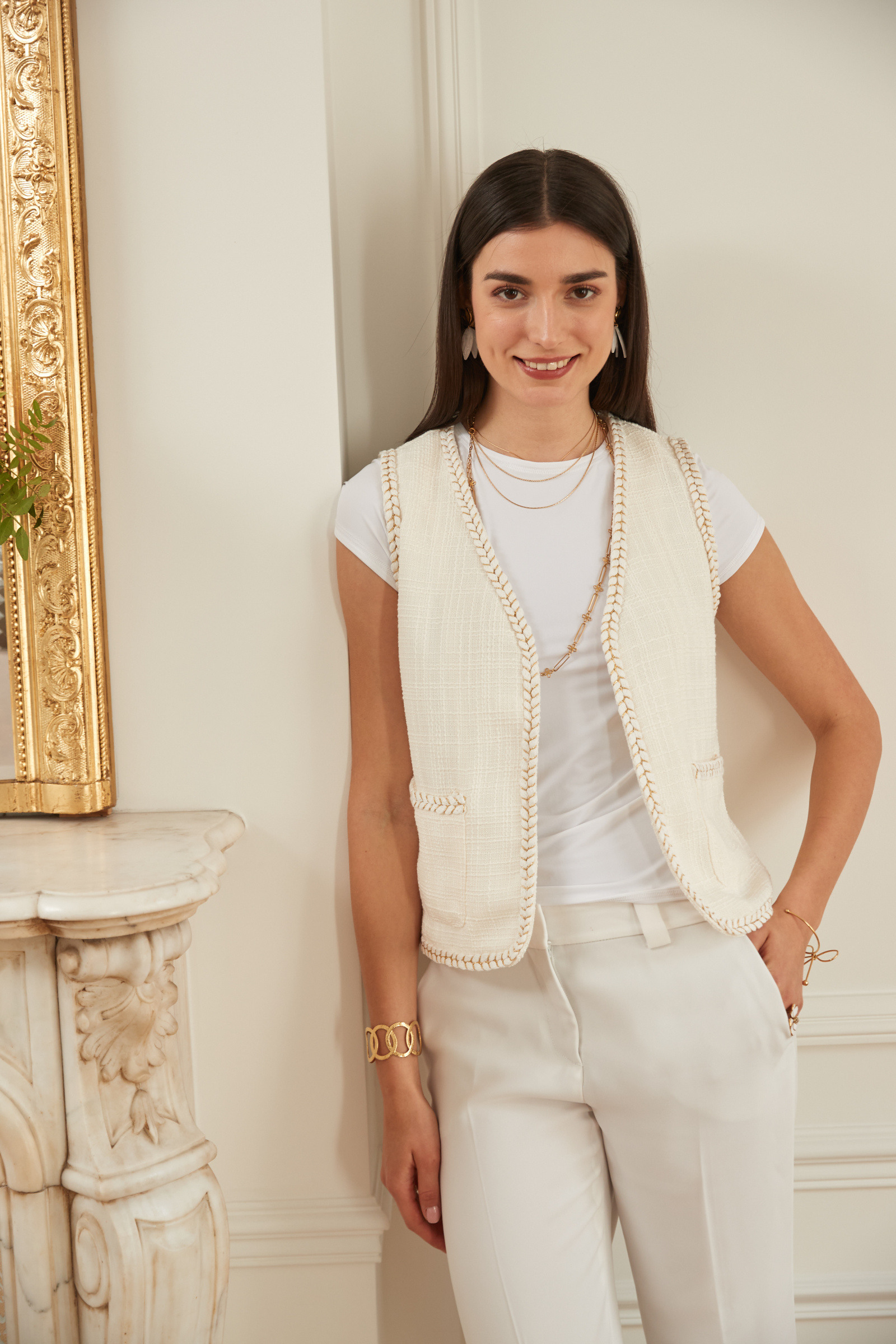 Mayorista Exquiss's - Chaleco de verano elegante con detalles