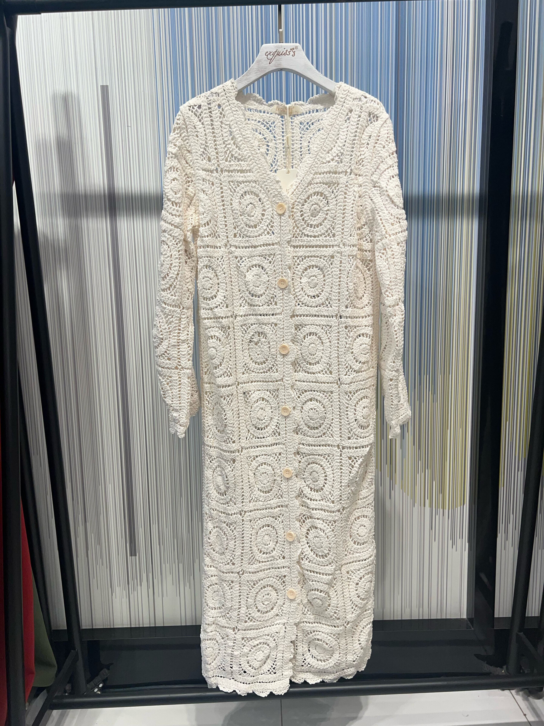Wholesaler Exquiss's - Crochet long vest