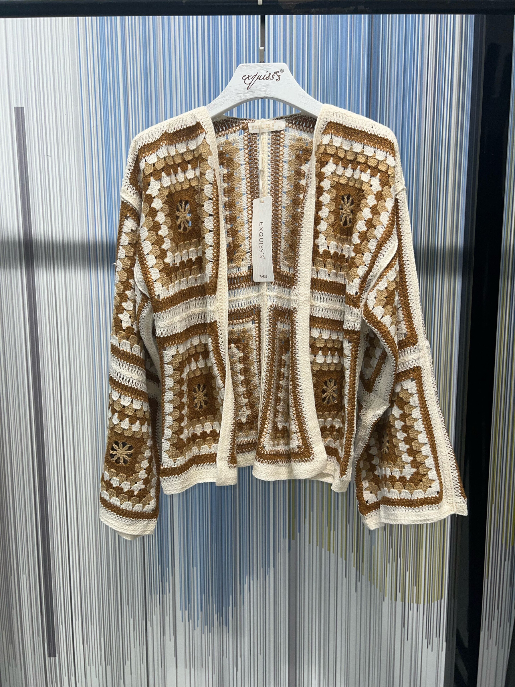 Wholesaler Exquiss's - Cardigan Crochet Chic