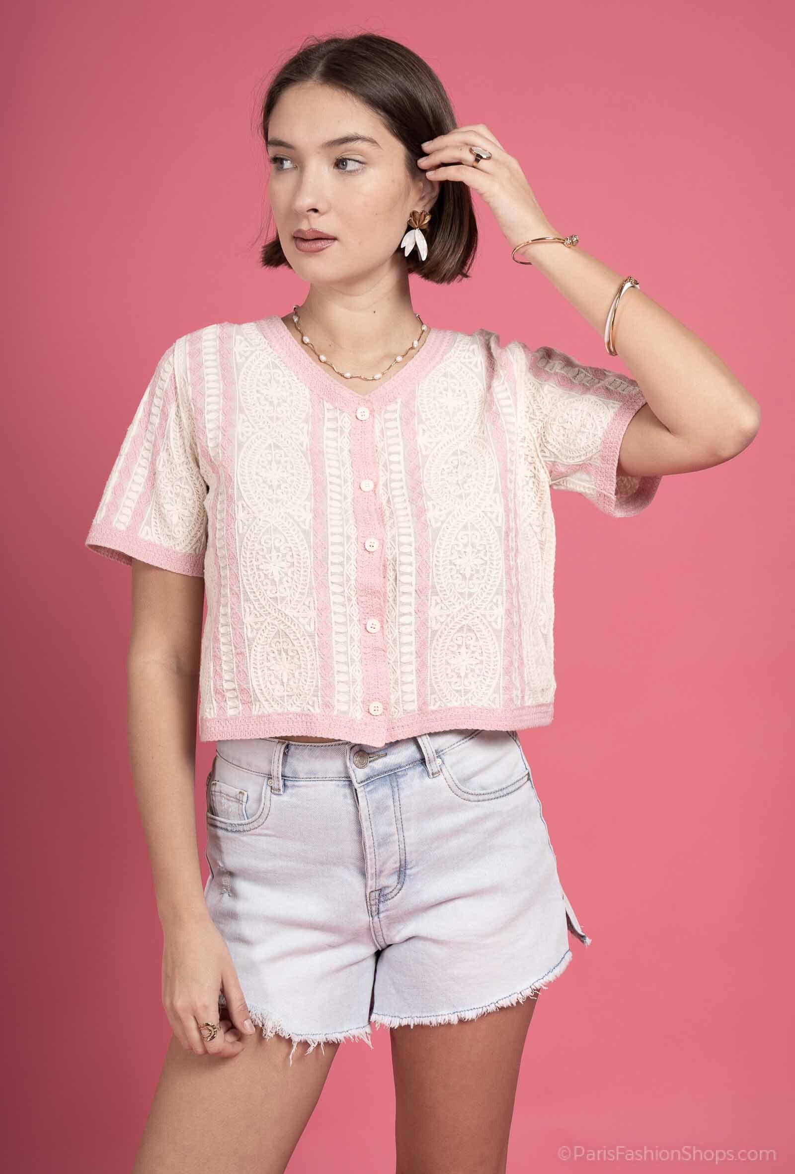 Grossista Exquiss's - Cardigan in pizzo pulsante
