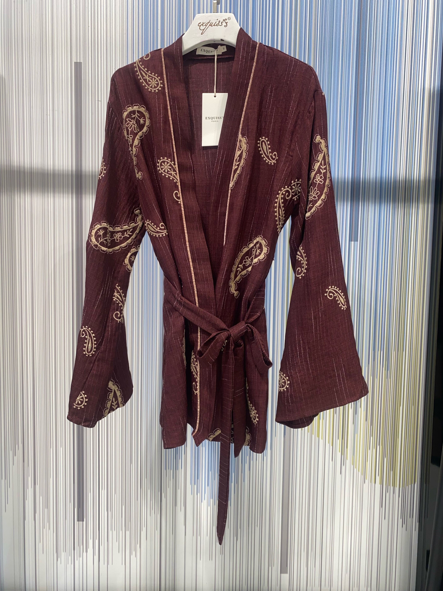 Wholesaler Exquiss's - Chic Kimono Jacket with Belt