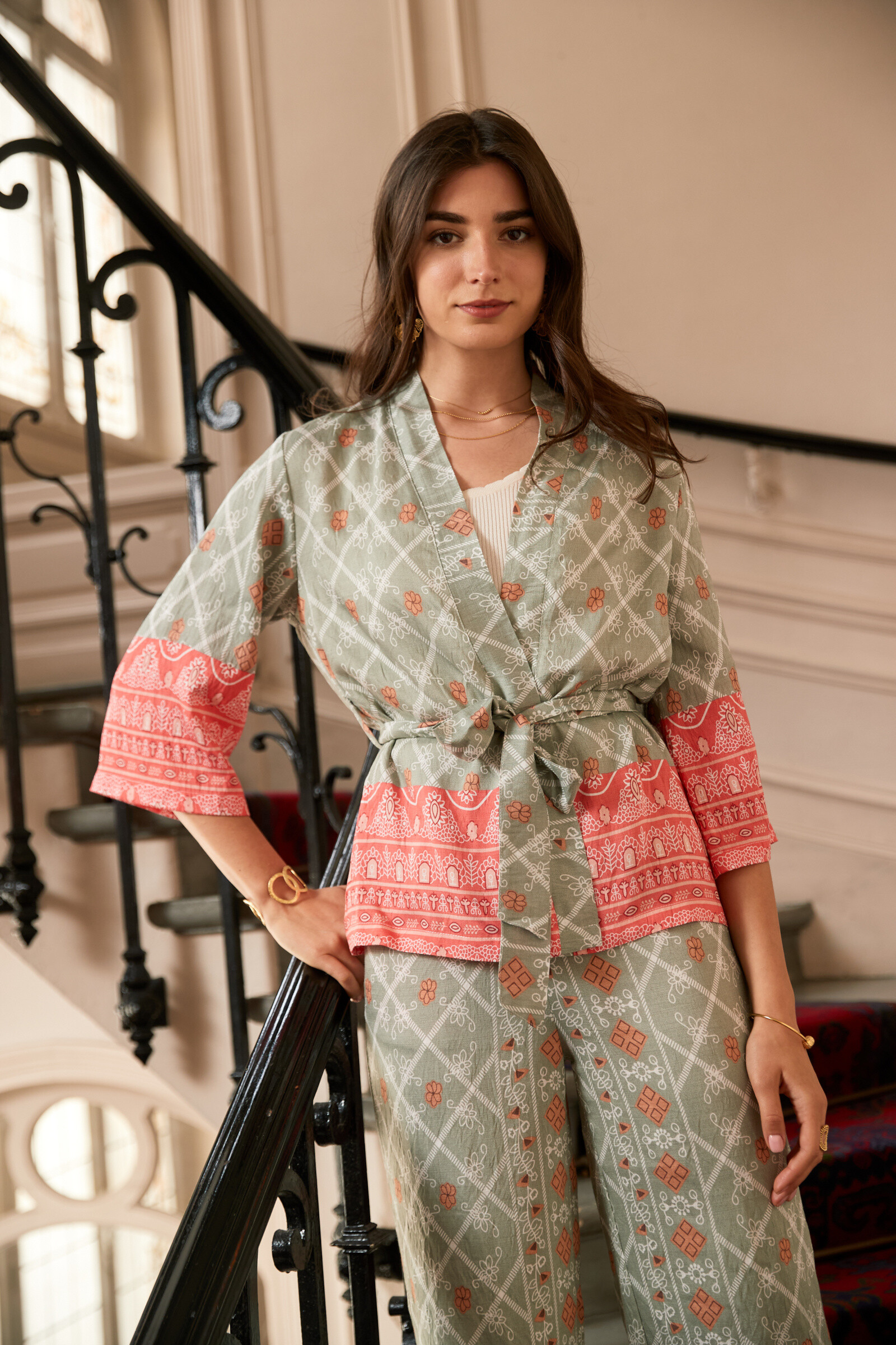 Wholesaler Exquiss's - Chic printed jacket