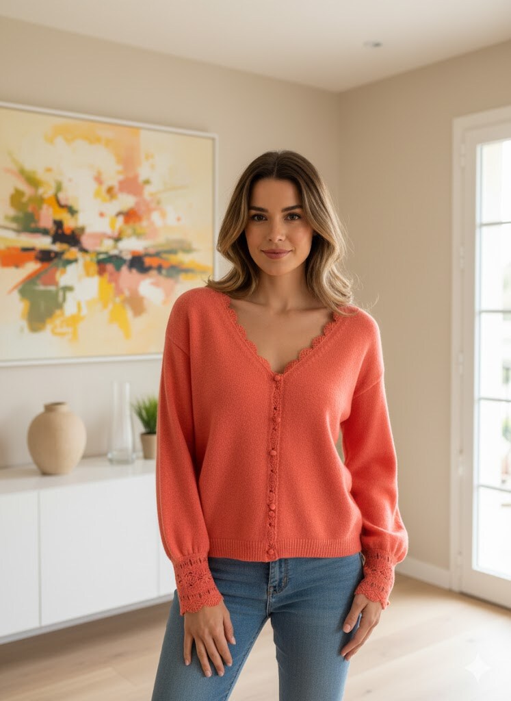 Wholesaler Exquiss's - Long-sleeve V-neck sweater